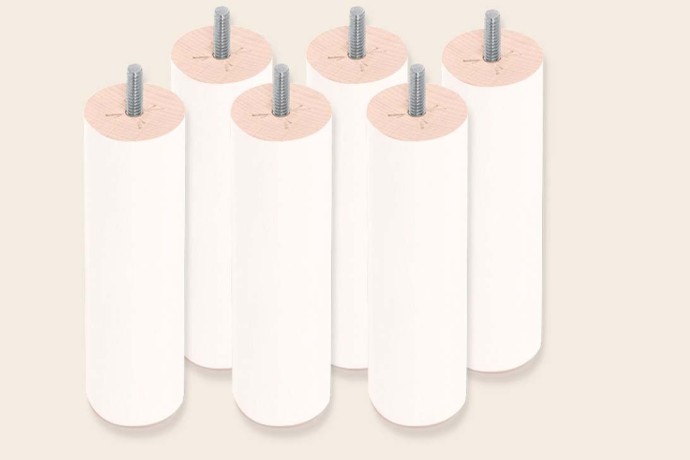 6 patas cilíndricas de 25 cm para Bases Tapizadas - Sonpura