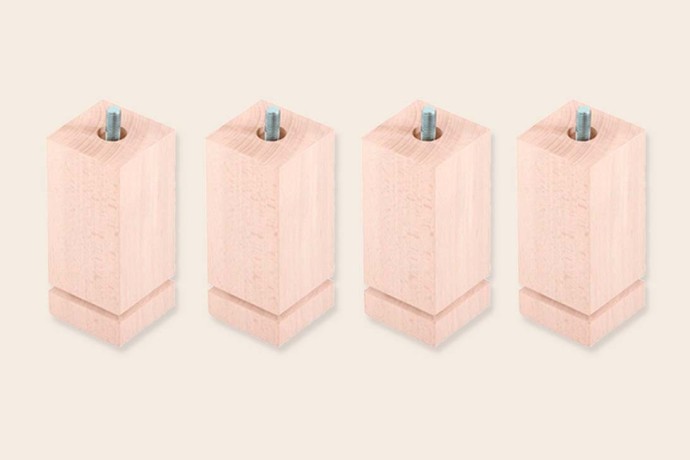 4 patas cuadradas de 15 cm para Bases Tapizadas - Sonpura