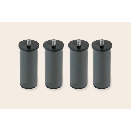 4 patas metálicas cilíndricas de 15 cm para Bases - Sonpura