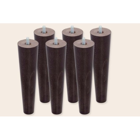 6 patas cónicas de 25 cm para Bases Tapizadas - Sonpura