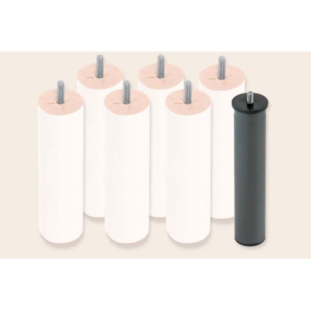 6 patas cilíndricas de 25 cm + 1 metálica - Bases - Sonpura