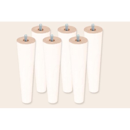 6 patas cónicas de 25 cm para Bases Tapizadas - Sonpura