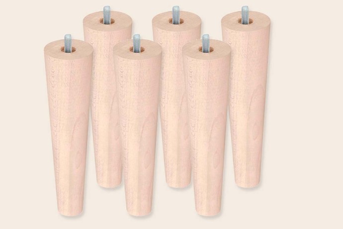 6 patas cónicas de 25 cm para Bases Tapizadas - Sonpura