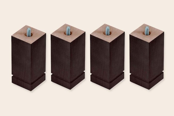 4 patas cuadradas de 15 cm para Bases Tapizadas - Sonpura
