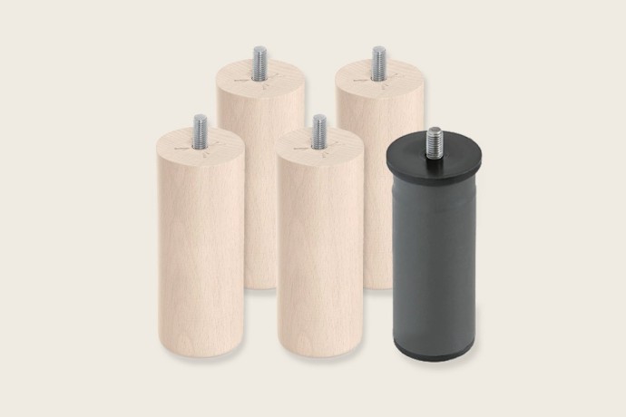 4 patas cilíndricas de 15 cm + 1 metálica - Bases - Sonpura