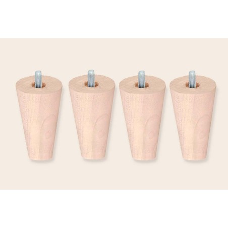 4 patas cónicas de 15 cm para Bases Tapizadas - Sonpura