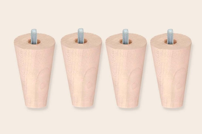 4 patas cónicas de 15 cm para Bases Tapizadas - Sonpura