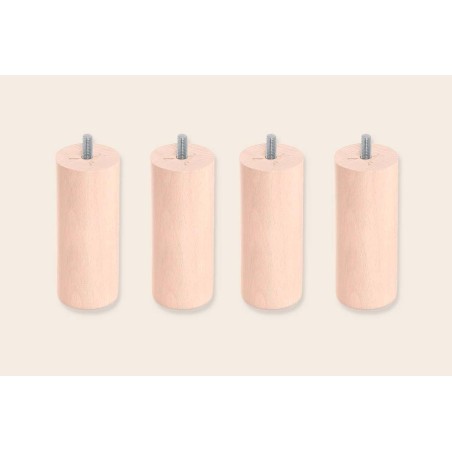 4 patas cilíndricas de 15 cm para Bases Tapizadas - Sonpura