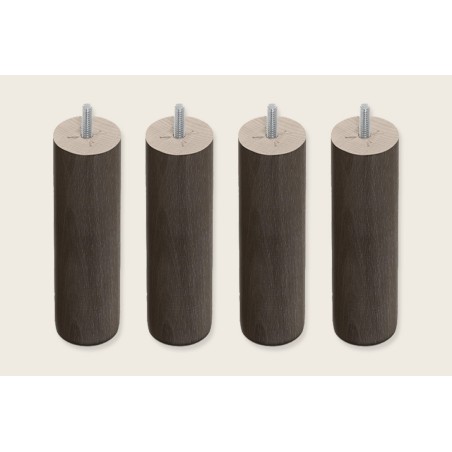 4 patas cilíndricas de 25 cm para Bases Tapizadas - Sonpura