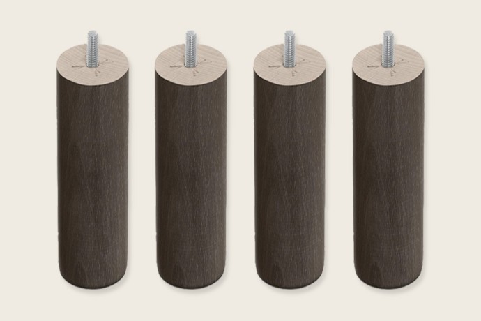 4 patas cilíndricas de 25 cm para Bases Tapizadas - Sonpura