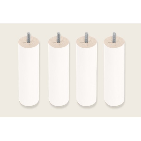 4 patas cilíndricas de 25 cm para Bases Tapizadas - Sonpura