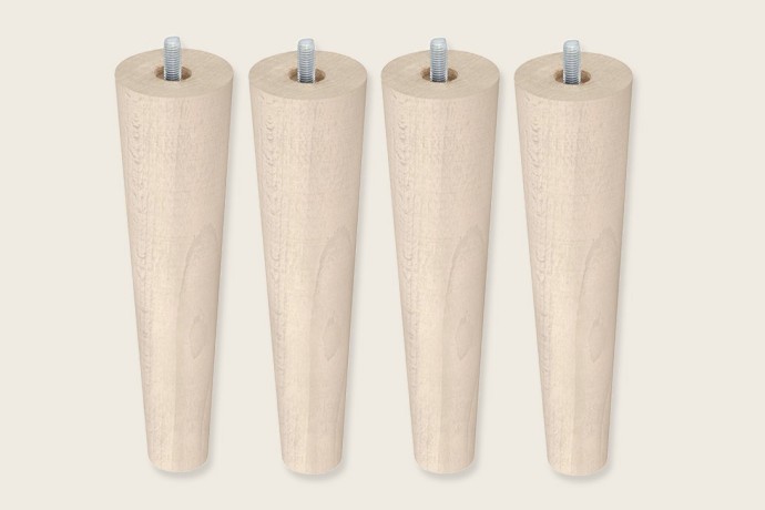 4 patas cónicas de 25 cm para Bases Tapizadas - Sonpura