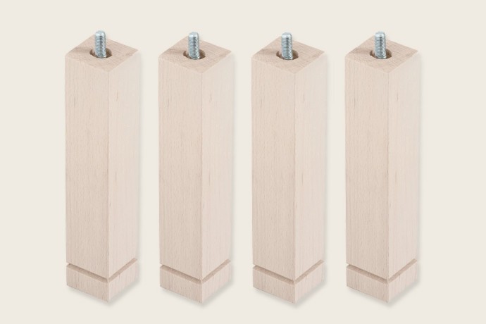 4 patas cuadradas de 25 cm para Bases Tapizadas - Sonpura