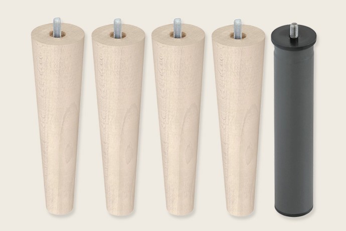 4 patas cónicas de 25 cm + 1 metálica - Bases - Sonpura