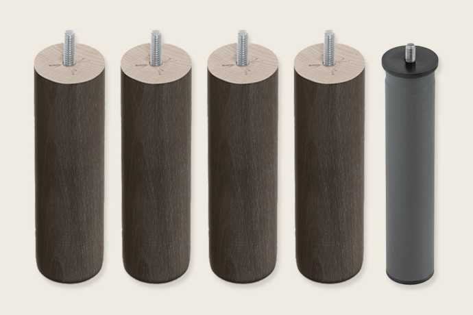 4 patas cilíndricas de 25 cm + 1 metálica - Bases - Sonpura