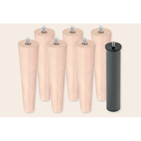 6 patas cónicas de 25 cm + 1 metálica - Bases - Sonpura