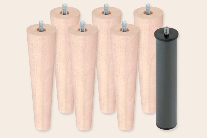 6 patas cónicas de 25 cm + 1 metálica - Bases - Sonpura