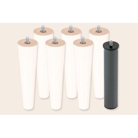 6 patas cónicas de 25 cm + 1 metálica - Bases - Sonpura
