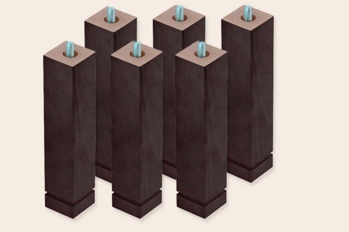 6 patas cuadradas de 25 cm para Bases Tapizadas - Sonpura