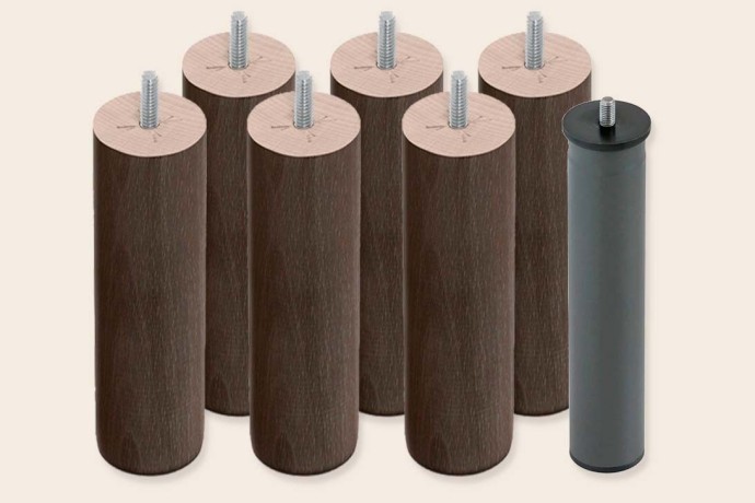 6 patas cilíndricas de 25 cm + 1 metálica - Bases - Sonpura